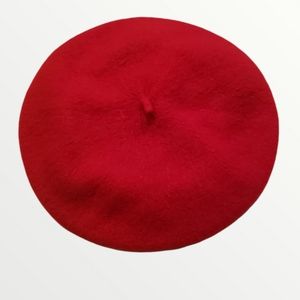 Red French Baret, wool